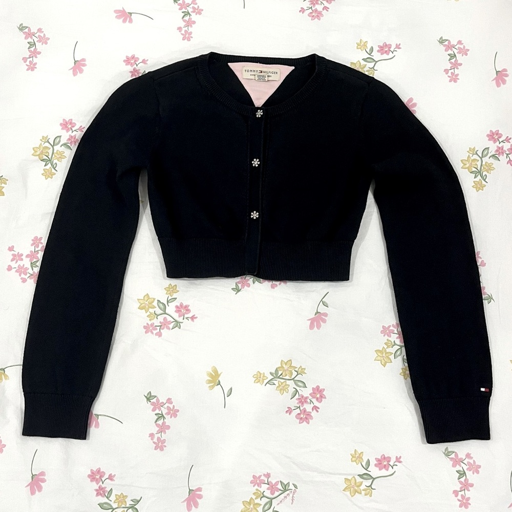 Black Sweater; girls (M); Tommy Hilfiger